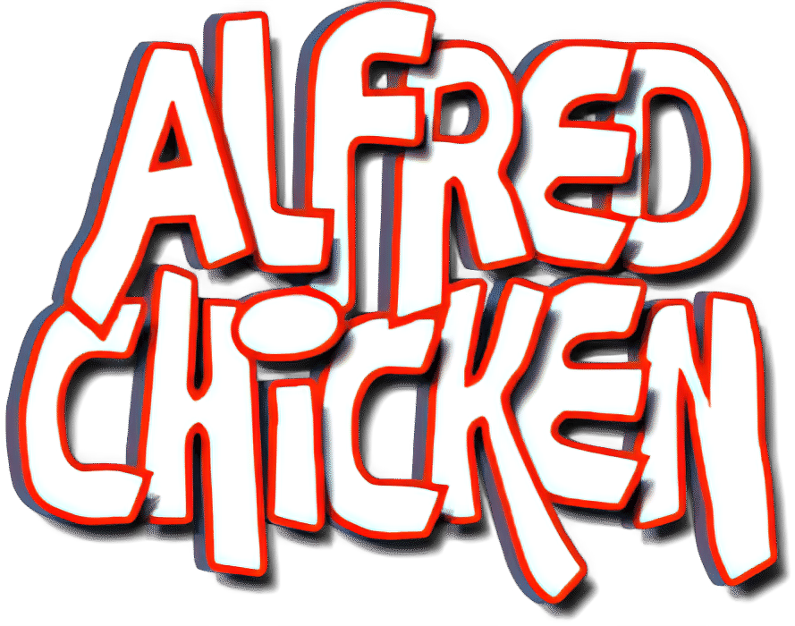 Alfred Chicken logo for Playstation